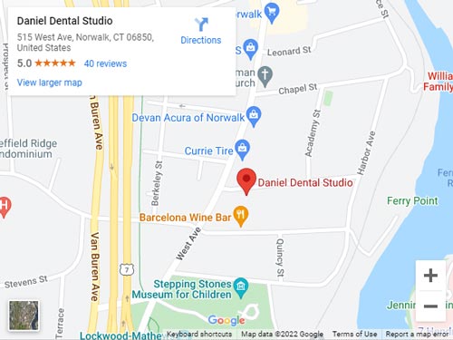 Get Directions to Daniel Dental Studio in Norwalk, CT